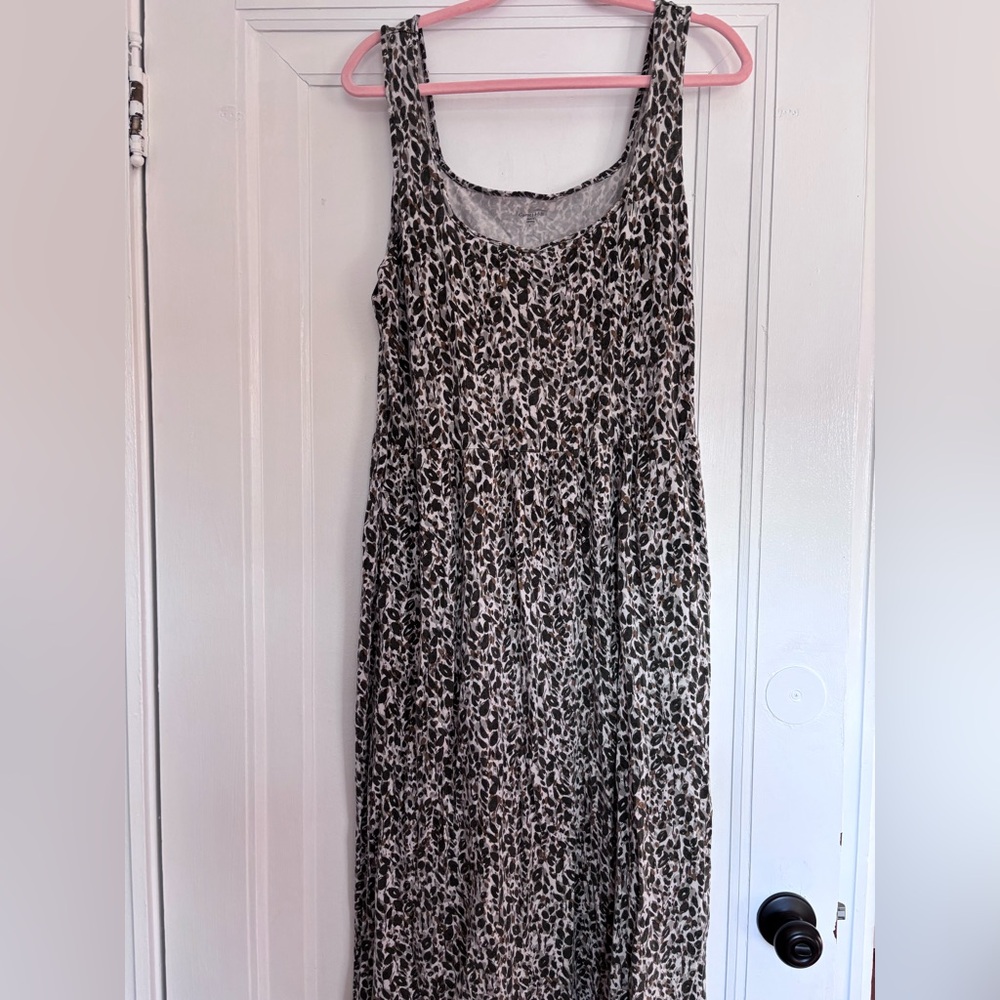 Garnet Hill Floral Maxi Dress